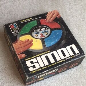 Vintage 1978 Simon Memory Game, Milton Bradley Electronics